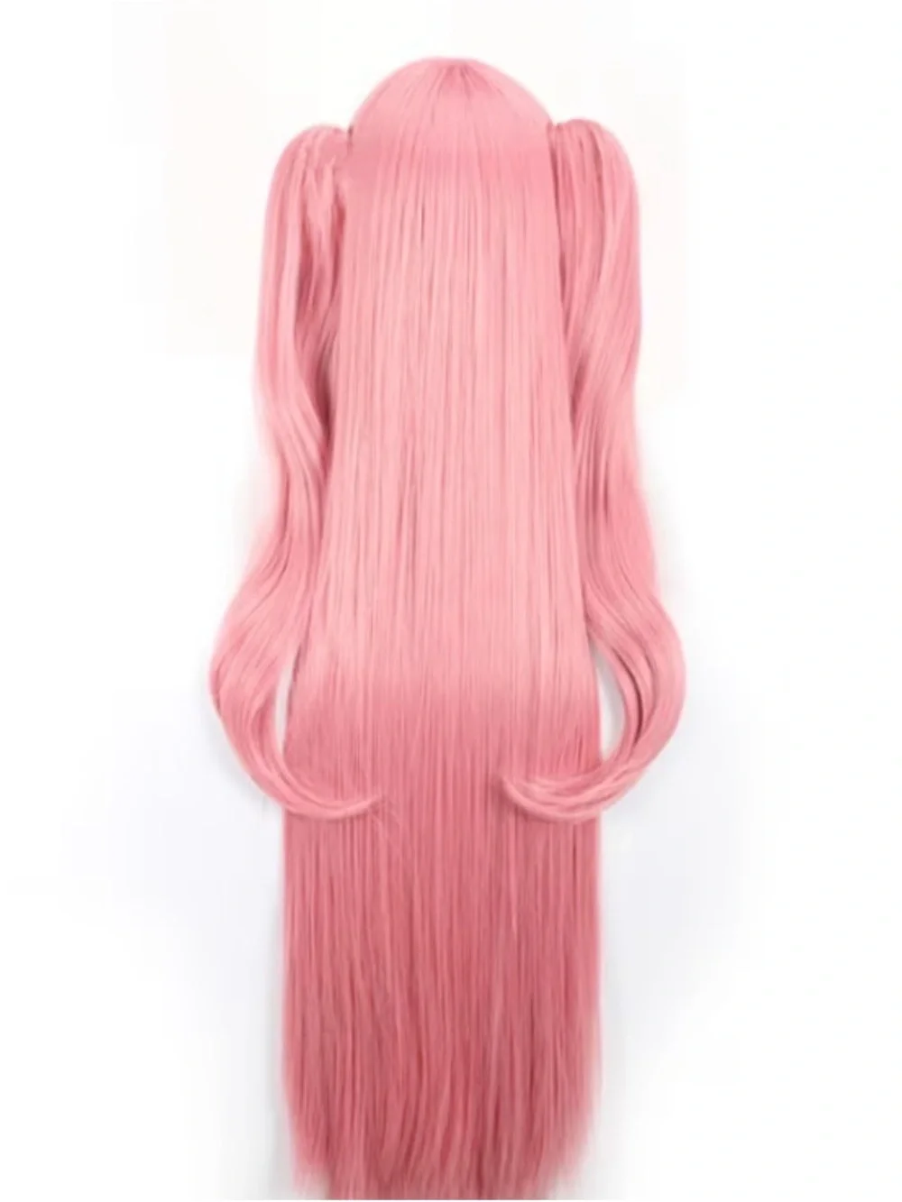 Long Straight Pink Women's Fashion Wig - Soft Pastel Pink